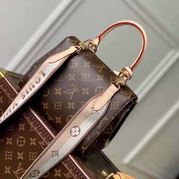 Louis Vuitton LV Women Cluny Mini Handbag Monogram Coated Canvas Cowhide Leather