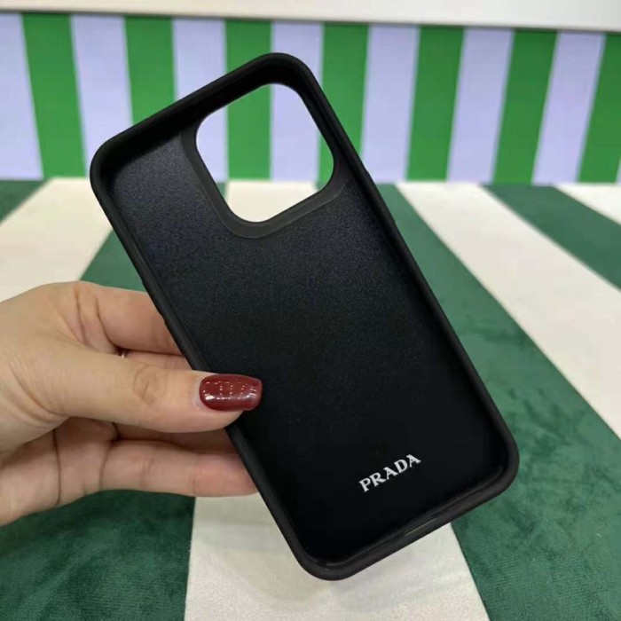 Prada Wome Saffiano Cover for IPhone-White