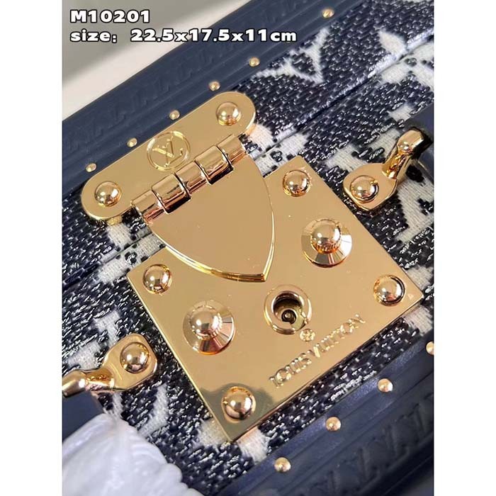 Louis Vuitton LV Women Petite Valise Top Handle S-Lock Closure Nametag