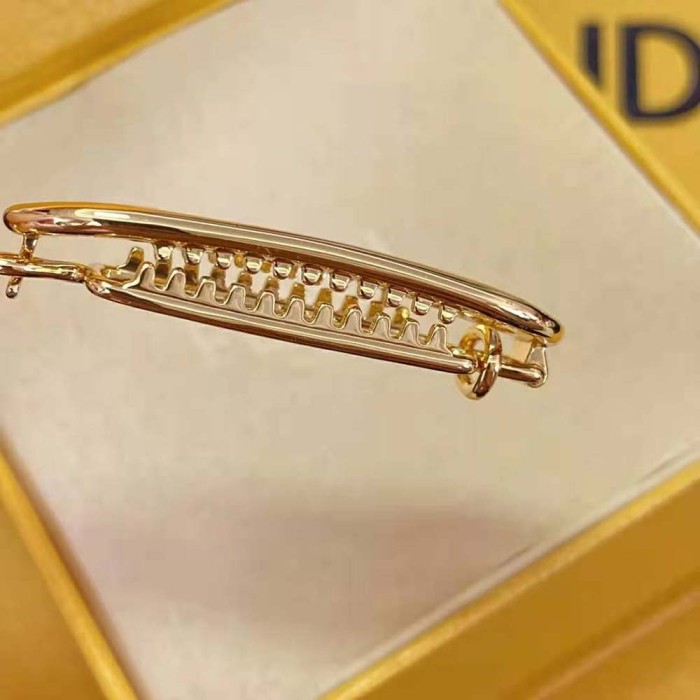 Fendi Women Hair Clip with Fendi O’Lock Motif