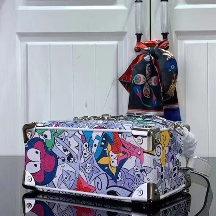 Louis Vuitton Unisex Mini Soft Trunk Black Silver Monogram Eclipse Coated Canvas