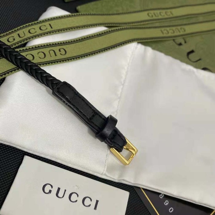 Gucci Women Leather 'Gucci' Bracelet