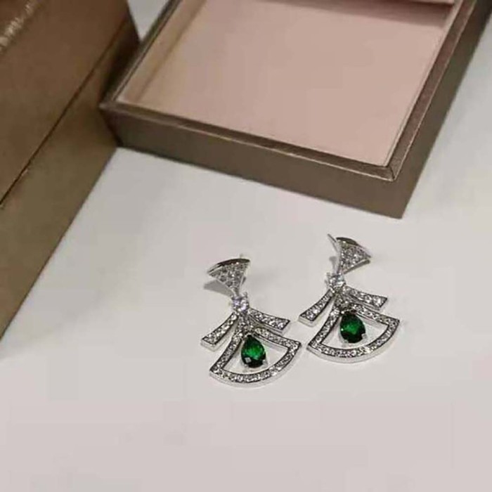 Bvlgari Women Divas Dream 18 KT White Gold Openwork Earrings