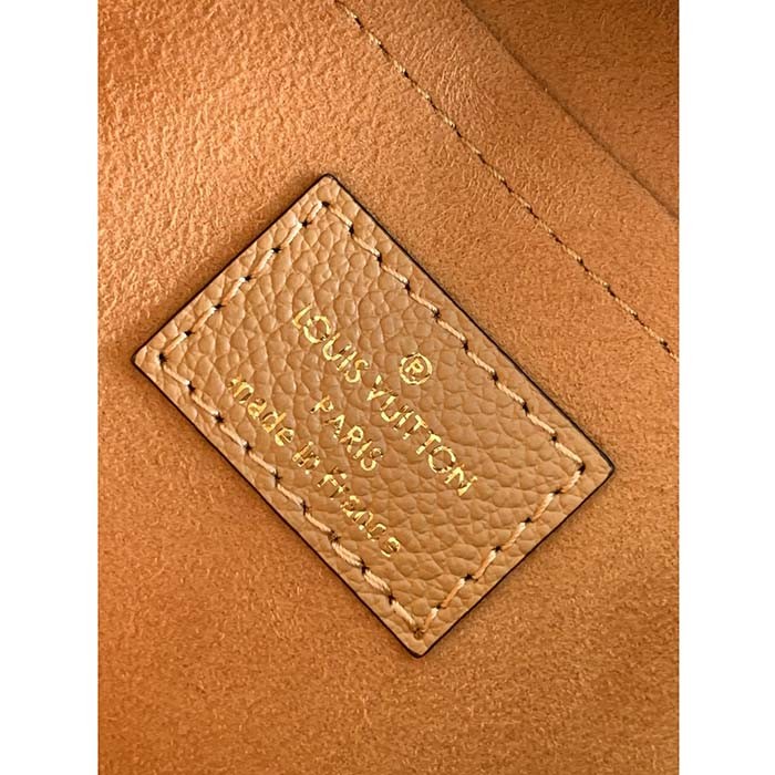 Louis Vuitton LV Women Multi Pochette Accessoires Beige Monogram Empreinte Embossed Grained Cowhide