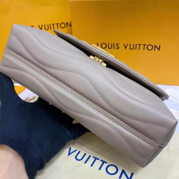 Louis Vuitton LV Women New Wave Chain Bag Handbag Sandy Smooth Cowhide Leather