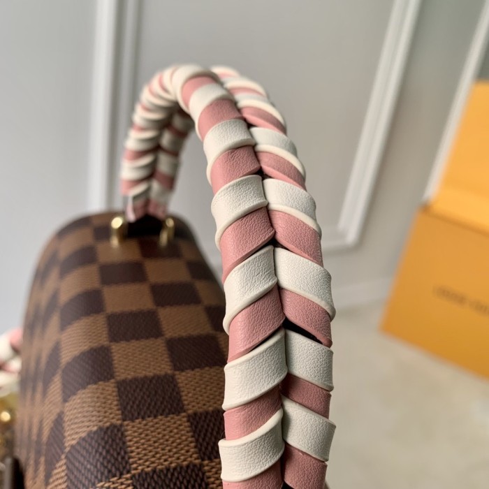 Louis Vuitton LV Women Braided Croisette Brown Damier Ebene Coated Canvas