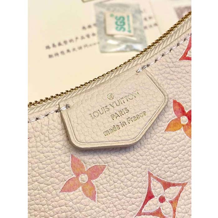 Louis Vuitton LV Women Sunrise Aquarelle Monogram Embossed Supple Grained Cowhide Leather M83448