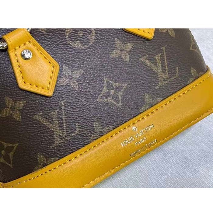 Louis Vuitton LV Women Nano Alma Brown Monogram Coated Canvas M82717