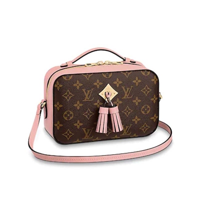 Louis Vuitton LV Women Saintonge Handbag in Monogram Canvas and Smooth Leather