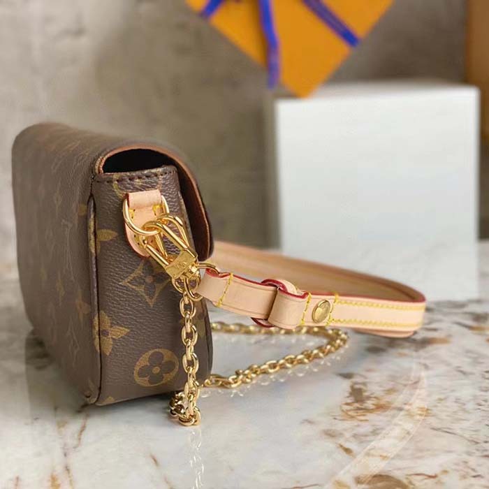 Louis Vuitton Women LV Wallet On Chain Ivy Brown Monogram Coated Canvas M81911
