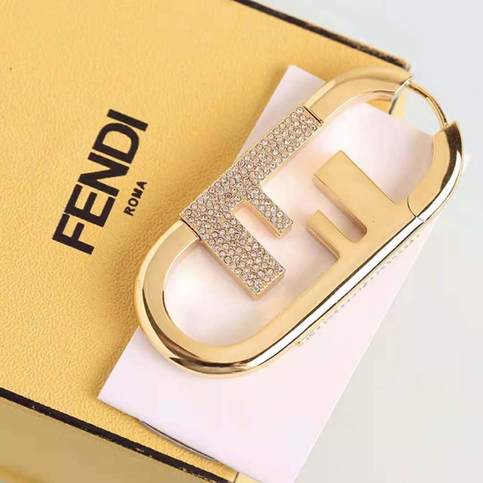 Fendi Women O’lock Single Earring with Gold-color Earrings