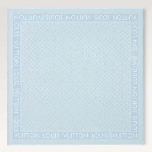 Louis Vuitton Unisex Lock And Go Shine Shawl-Blue M79981