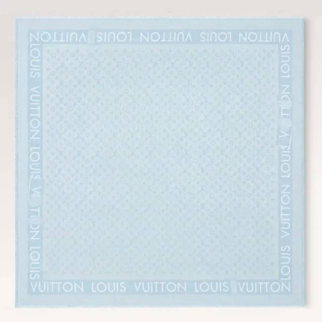 Louis Vuitton Unisex Lock And Go Shine Shawl-Blue M79981