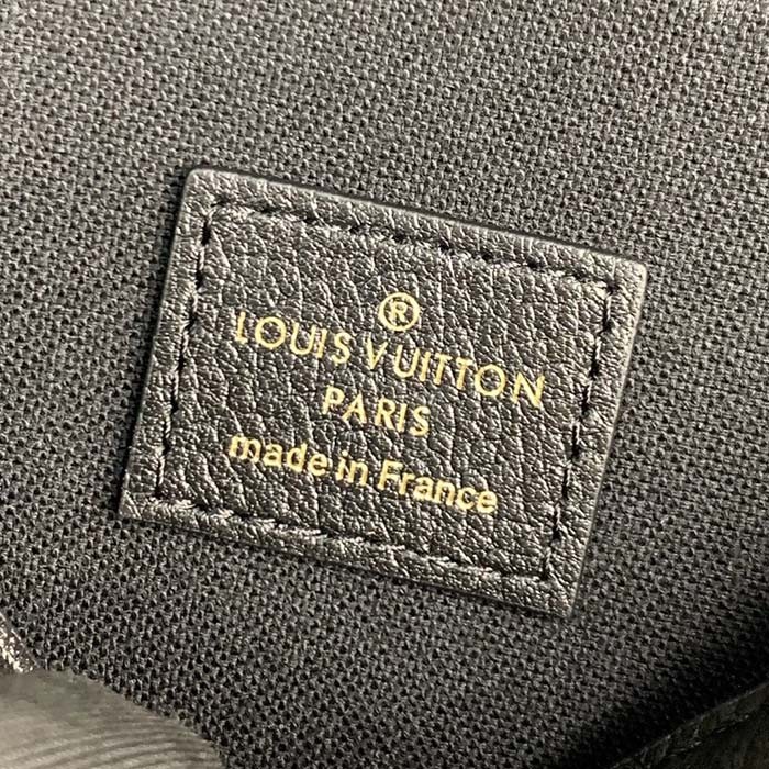 Louis Vuitton LV Women Félicie Pochette Black Monogram Empreinte Embossed Supple Grained Cowhide