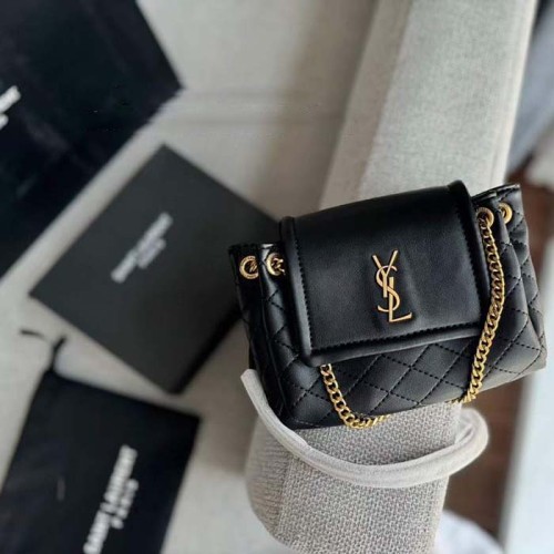 Saint Laurent YSL Women Mini Nolita Lambskin Black