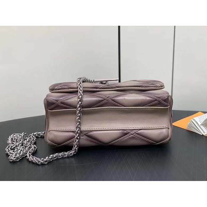 Louis Vuitton LV Women GO-14 MM Taupe Lambskin Leather M23045