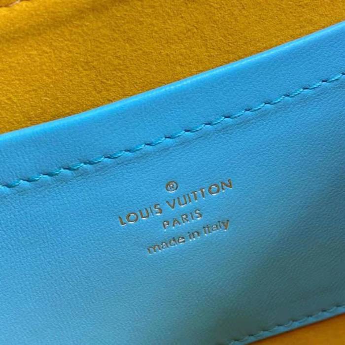 Louis Vuitton LV Women Pochette Coussin Green Monogram Embossed Lambskin