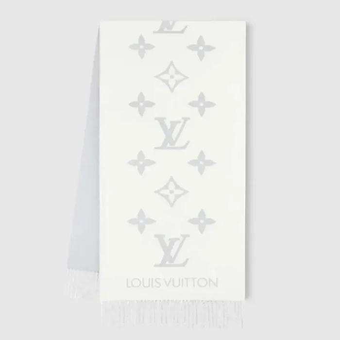 Louis Vuitton Unisex Reykjavik Scarf-Light Grey M90838