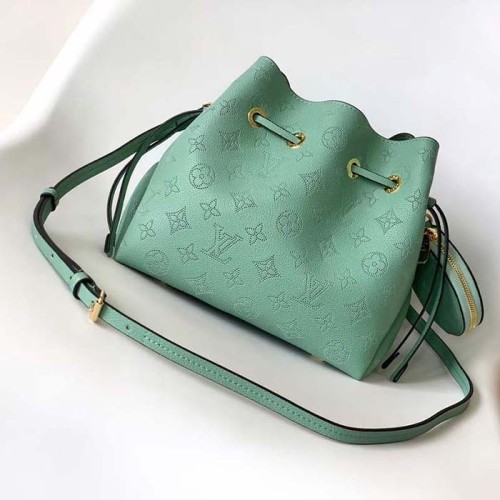 Louis Vuitton LV Women Flight Mode Bella Mineral Blue Perforated Mahina Calfskin M25147