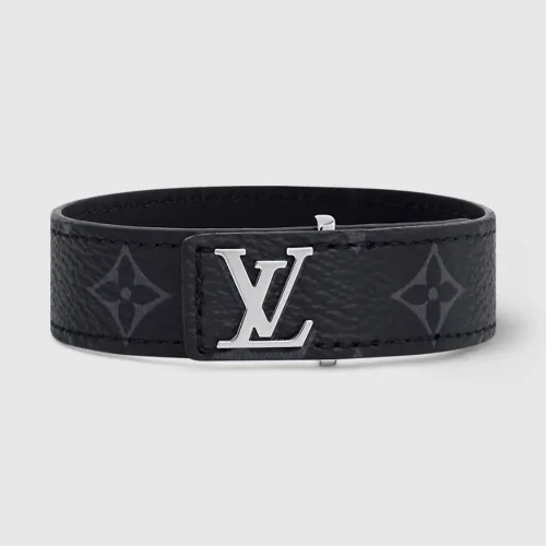 Louis Vuitton Unisex LV Slim Bracelet-Black M6456D