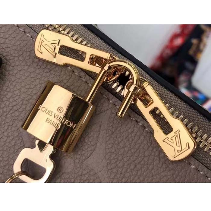 Louis Vuitton Women Speedy Bandoulière 25 Handbag Tourterelle Embossed Grained Cowhide Leather