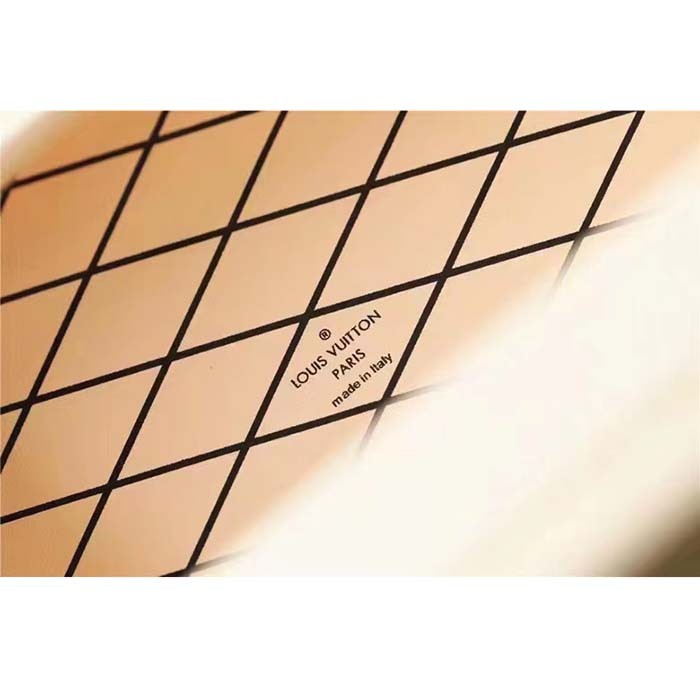 Louis Vuitton Women Petite Malle Beige Monogram Coated Canvas Cowhide Leather Sheepskin