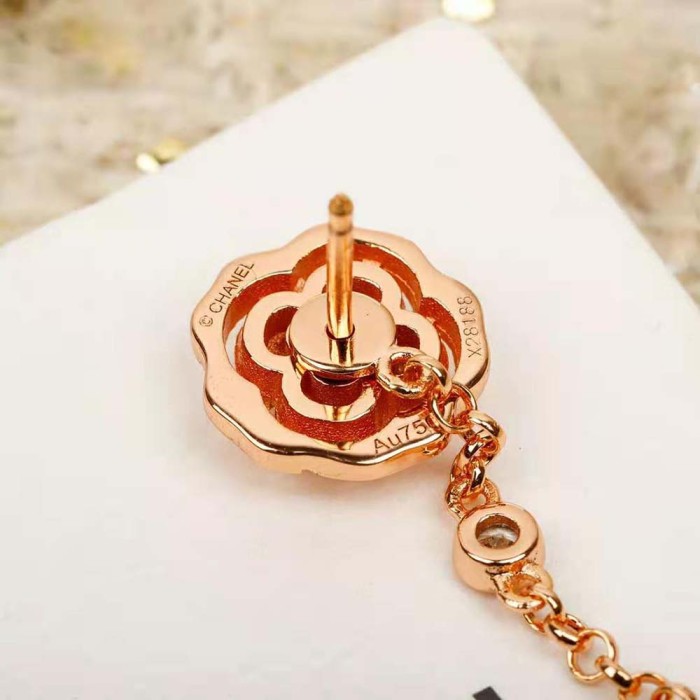 Chanel Women Extrait De Camélia Transformable Earrings