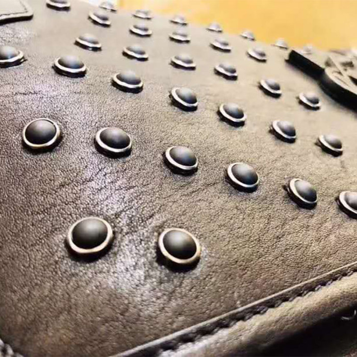 Saint Laurent YSL Women Niki Medium Vintage Leather All Over Studs