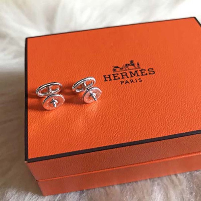 Hermes Women Chaine D'Ancre Earrings Very Small Model Jewelry Silver