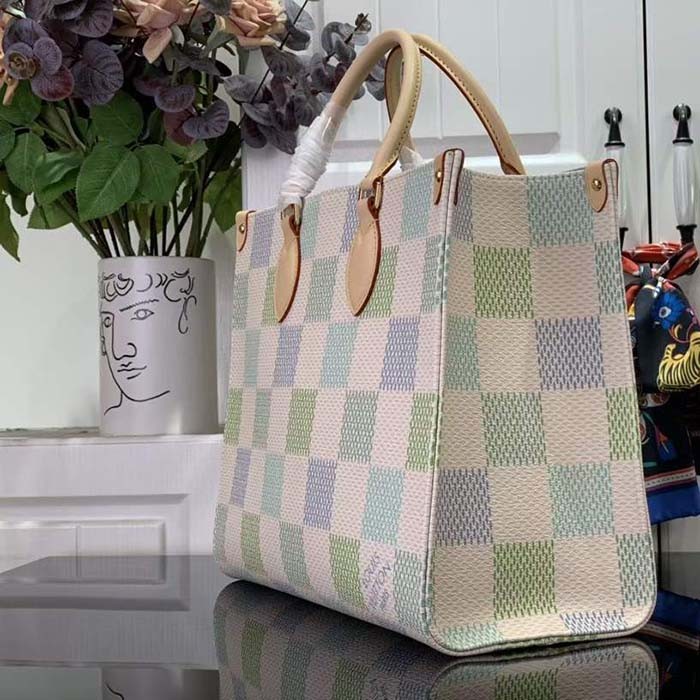 Louis Vuitton Unisex OnTheGo MM Tote Damier Monogram Coated Canvas N40518