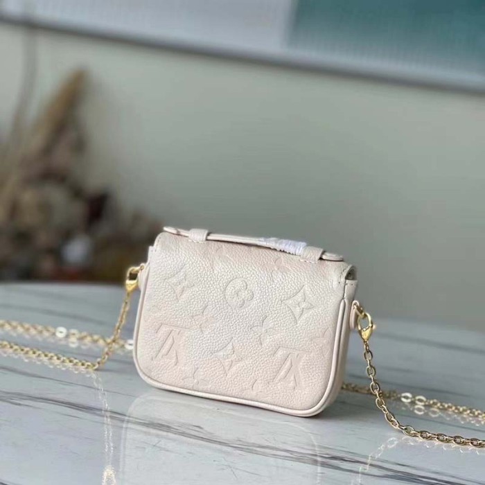 Louis Vuitton LV Women Micro Métis Beige Monogram Empreinte Embossed Supple Grained Cowhide