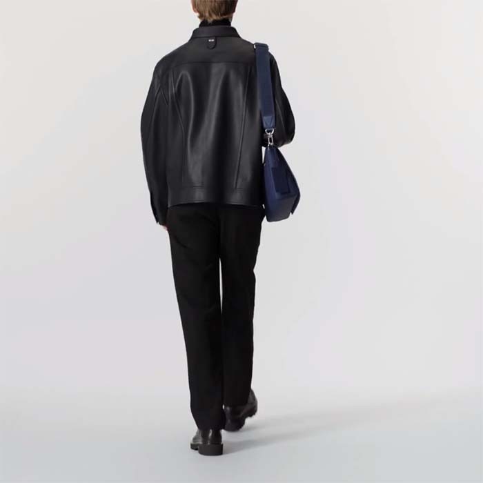 Louis Vuitton Unisex LV Takeoff Messenger Navy Blue Aerogram Cowhide Leather