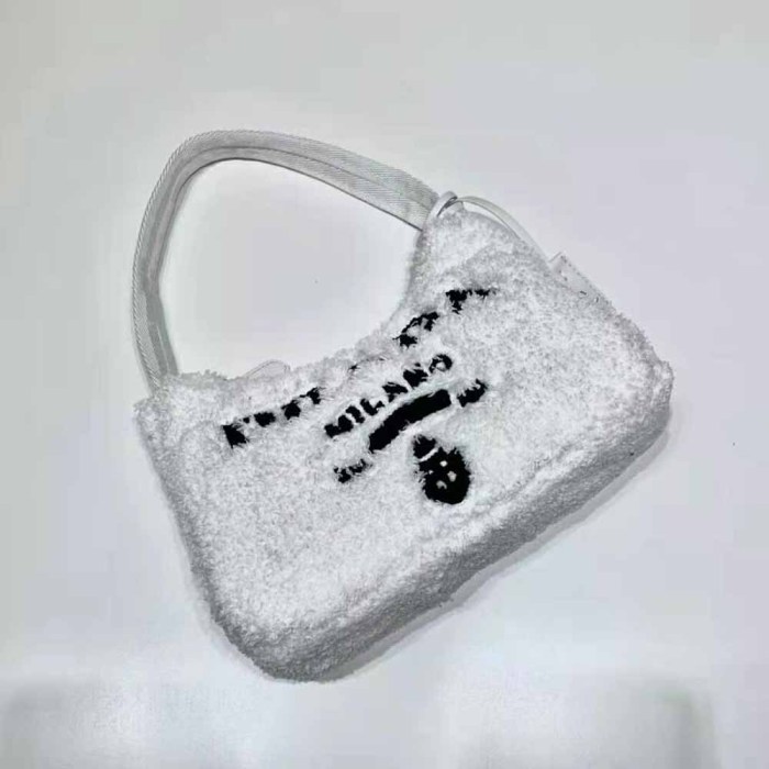 Prada Women Re-Edition 2000 Terry Mini-Bag-White