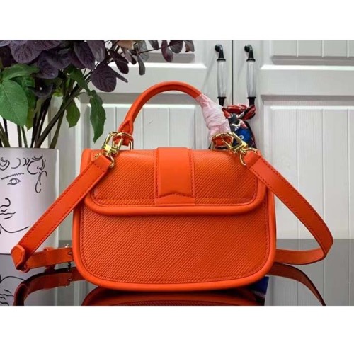 Louis Vuitton LV Women Hide Seek Orange Minnesota Epi Grained Smooth Cowhide Leather