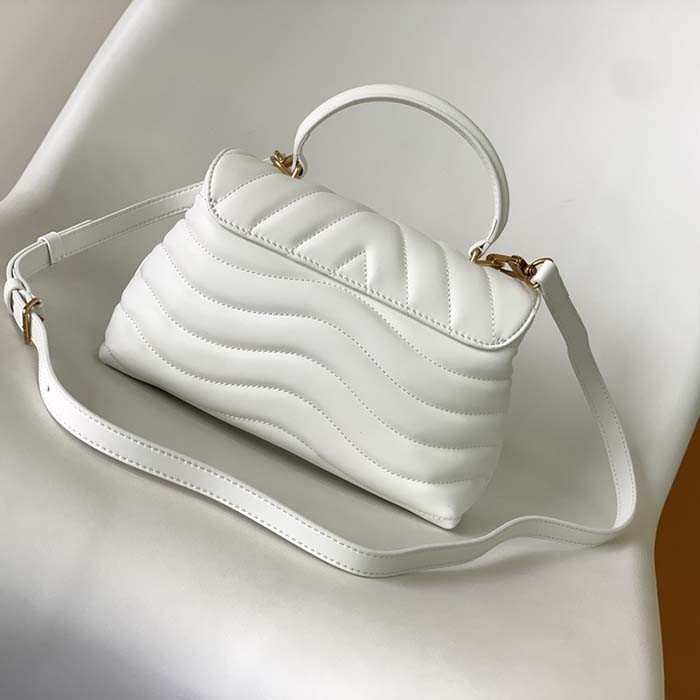 Louis Vuitton LV Women Hold Me Top-Handle Bag White Smooth Cowhide Leather