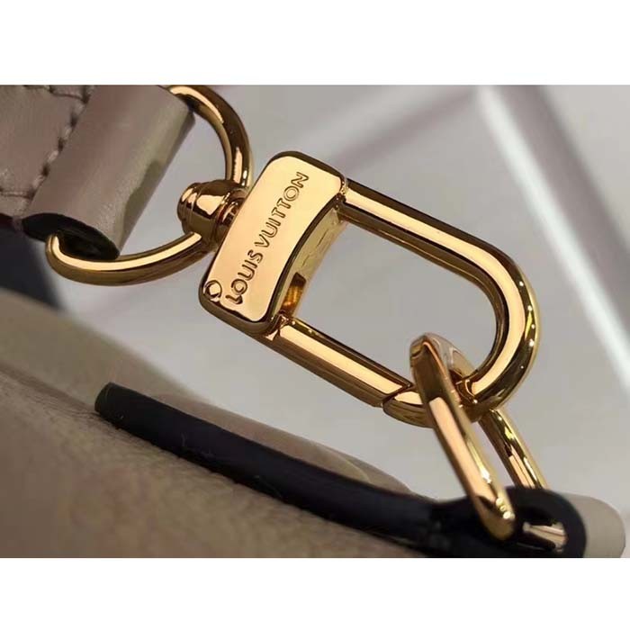 Louis Vuitton Women Speedy Bandoulière 25 Handbag Tourterelle Embossed Grained Cowhide Leather