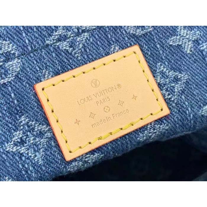 Louis Vuitton LV Women Sunset Denim Blue Monogram Global Organic Textile-Certified Cotton Canvas