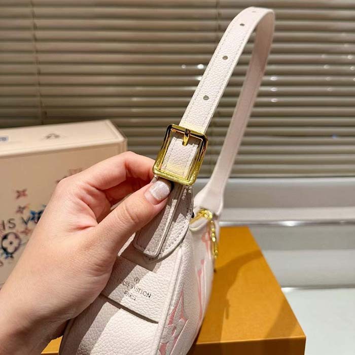 Louis Vuitton LV Women Mini Moon Pink Monogram Cowhide Leather M24108