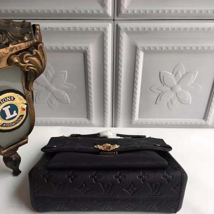 Louis Vuitton LV Women Vavin MM in Monogram Empreinte Leather-Black