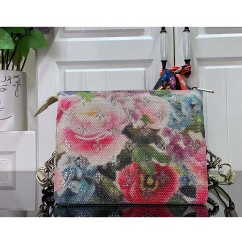 Louis Vuitton LV Women Capucines BB Handbag Multicolor Satin Textile Crystals Lambskin