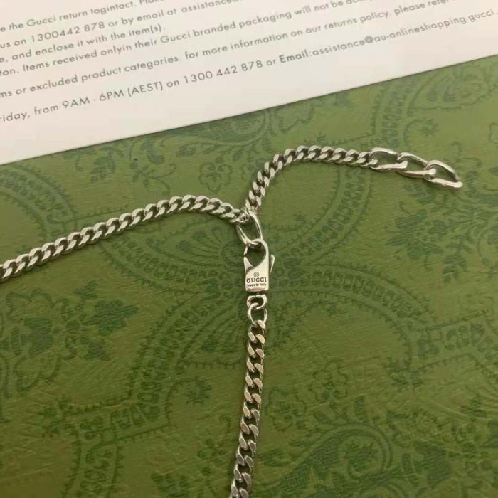 Gucci Women Necklace with Enamel Pendant