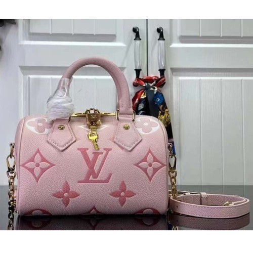 Louis Vuitton LV Women Seedy Bandoulière 20 Pink Embossed Supple Cowhide Leather M46518
