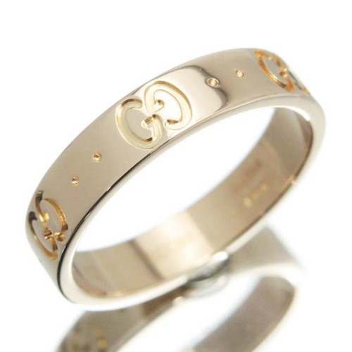 Gucci Women Heart Ring with Gucci Trademark Jewelry Gold