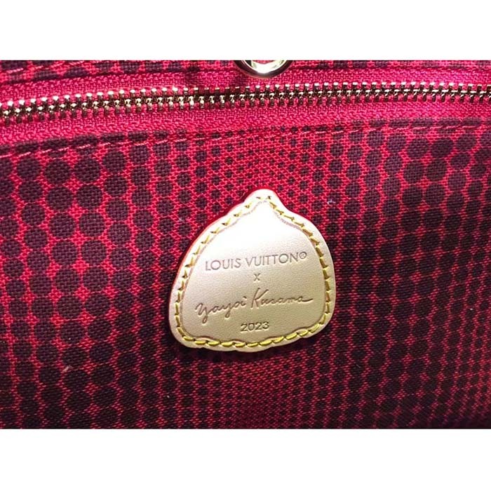 Louis Vuitton LV Women LV x YK OnTheGo PM​ Monogram Coated Canvas 3D Painted Dots Print