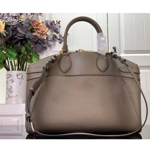 Louis Vuitton LV Women Lock It MM Earth Taurillon Leather Calfskin M22927