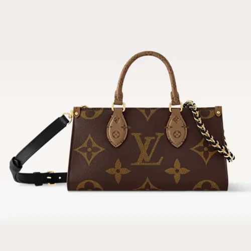 Louis Vuitton LV Women Onthego East West Chain Monogram Reverse Canvas M14236