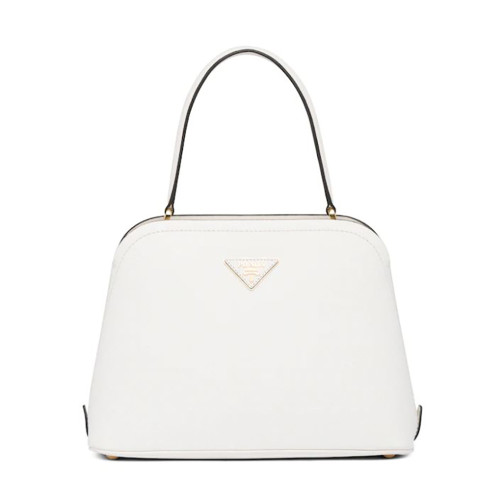 Prada Women Medium Saffiano Leather Prada Matinee Bag-White