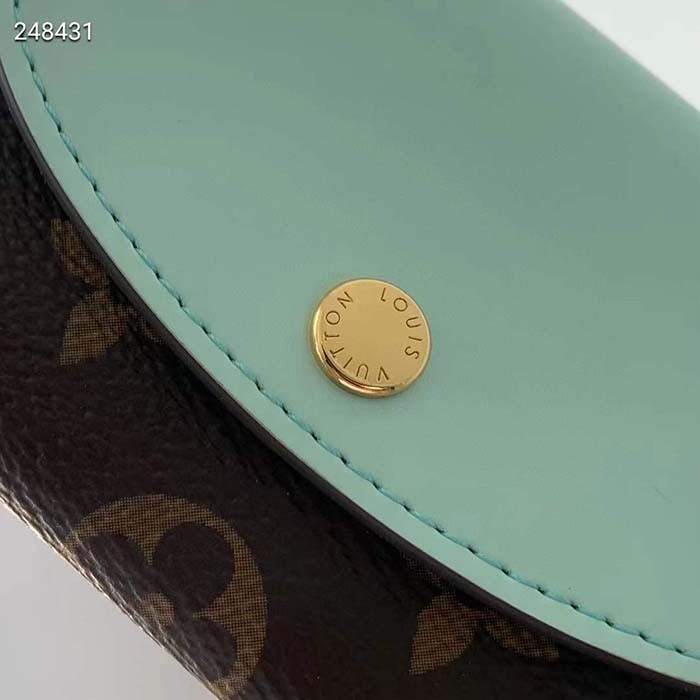 Louis Vuitton Unisex LV Rosalie Coin Purse Spring Green Monogram Coated Canvas M83582