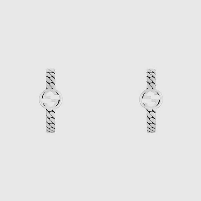 Gucci Women Interlocking G Hoop Earrings