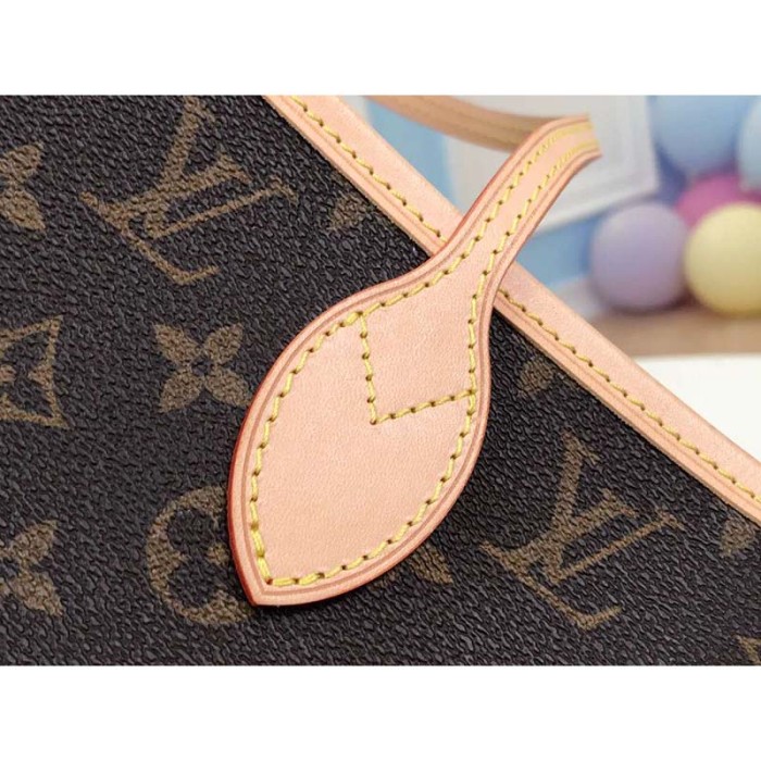 Louis Vuitton LV Women Neverfull MM Bag in Monogram Canvas-Brown